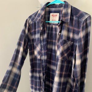 Mossimo Blue and Orange Flannel